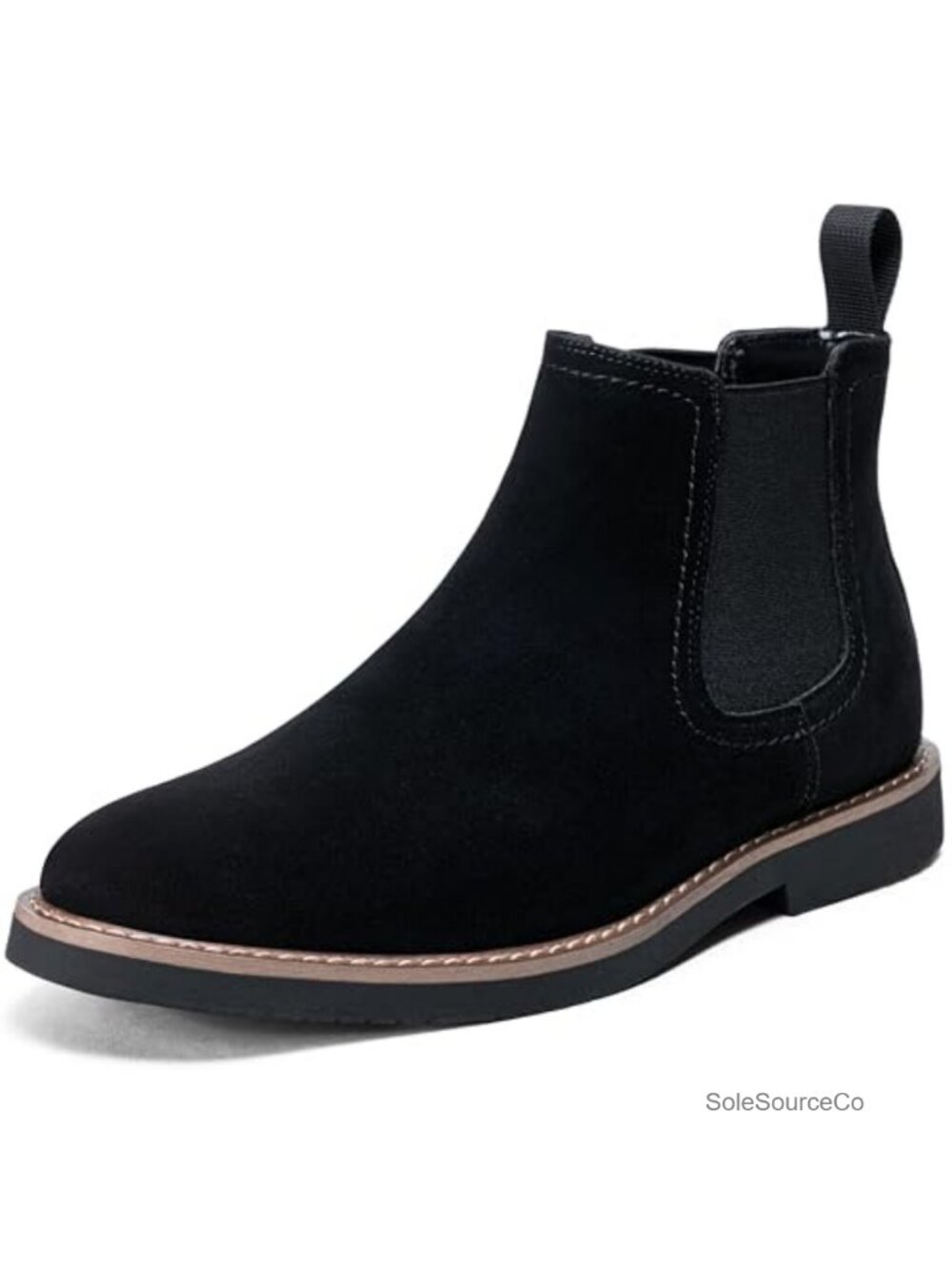 Men's Chelsea Boots Slip On Ankle Suede Casual Pull-On Boots